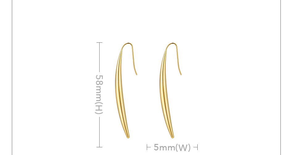 Victoria's Vogue Bean Sprout Drop Earring For Women Gold Color Cute Earrings 2021 Stainless Steel Fashion Jewelry Gift Kolczyki