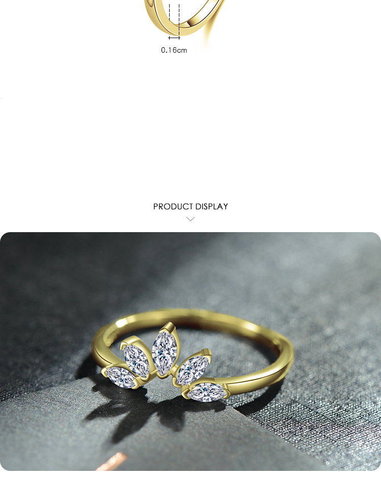 Victoria's Vogue 100% 925 Sterling Silver Rhombus AAA Clear CZ Crown Fashion Gold Color Finger Ring For Women Fine Wedding Jewelry