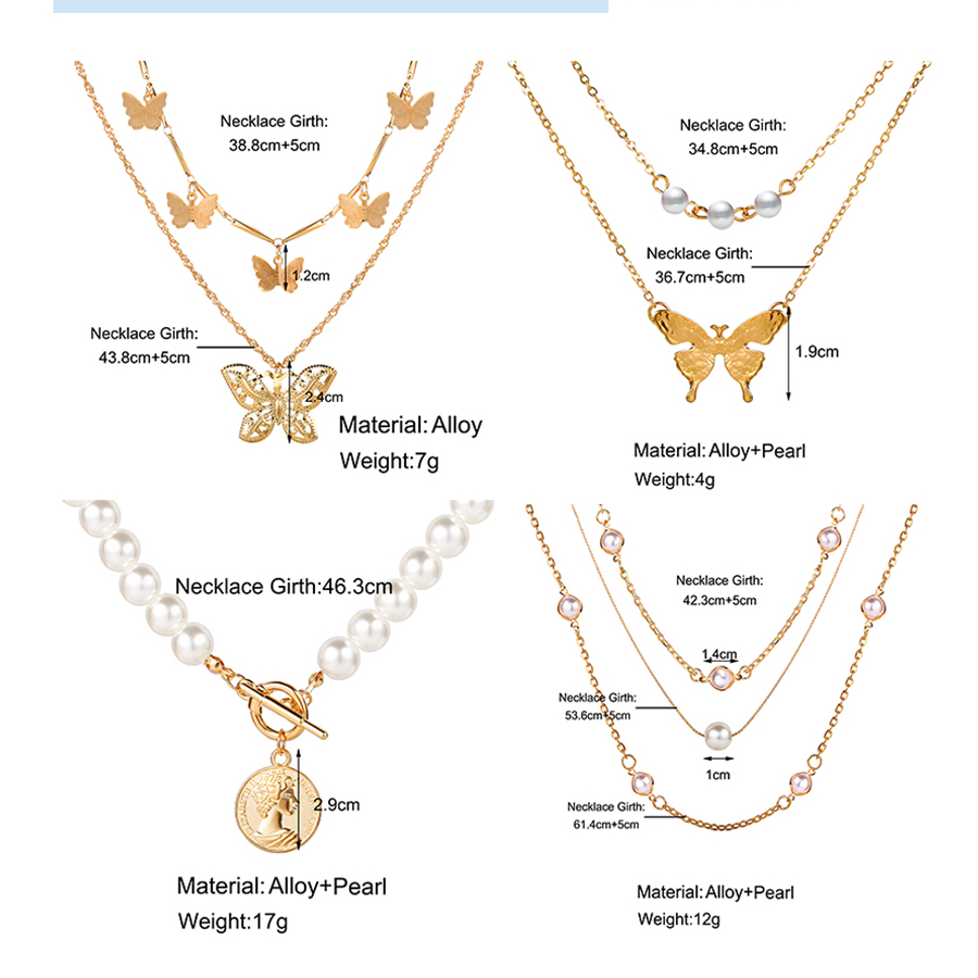 Victoria's Vogue 2020 Elegant Flower Pearl Choker Necklaces For Women Gold Coin Bow Knot Pendant Necklace Long Chain Jewelry Party Gifts