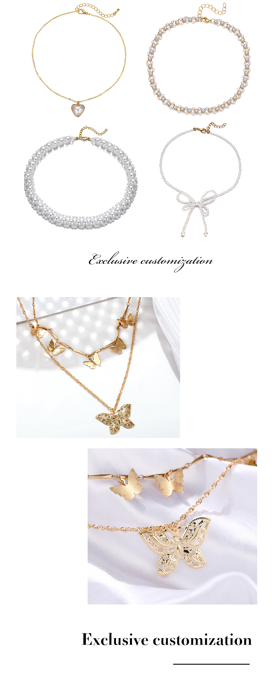 Victoria's Vogue 2020 Elegant Flower Pearl Choker Necklaces For Women Gold Coin Bow Knot Pendant Necklace Long Chain Jewelry Party Gifts