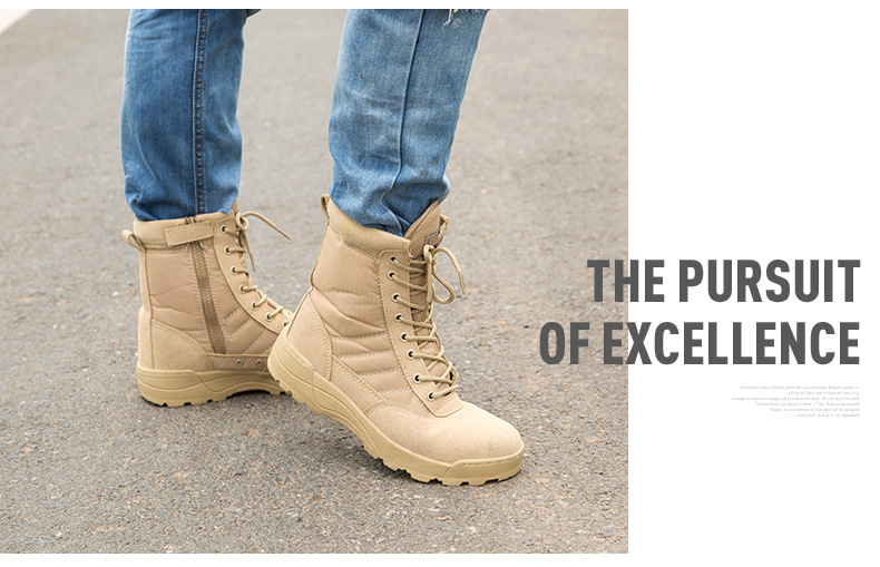 Victoria's Vogue New Outdoor Us Military Leather Combat Boots for Men Combat Bot Infantry Tactical Boots Askeri Bot Army Bots Army Shoes