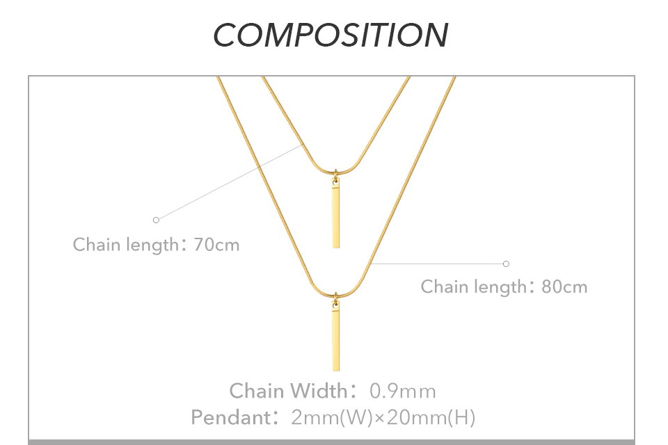 Victoria's Vogue Bar Mask Necklace For Women Gold Color Glasses Necklace Stainless Steel Fashion Jewelry Collier Femme Party