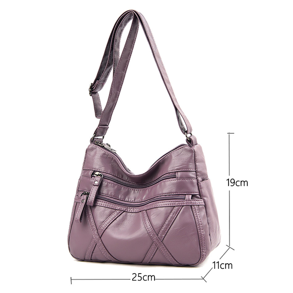 Victoria's Vogue New Casual Ladies Shoulder Bag Sewing Thread Fashion Purses and Handbags Small Pu Leather Crossbody Bags For Women 2020 New