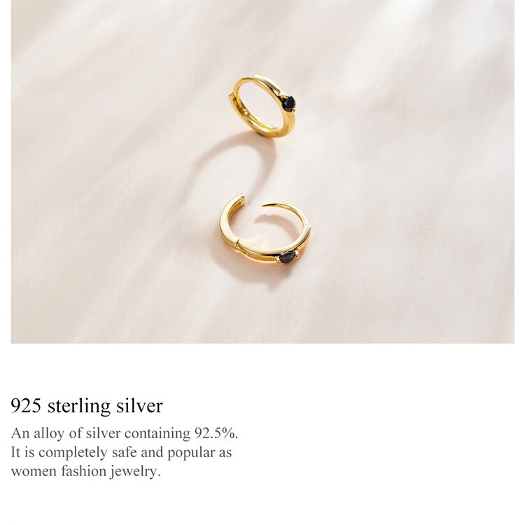 Victoria's Vogue Sunflower Silver Earrings for Women Gold Color 925 Sterling Silver 6mm Small Piercing Jewelry Diasy Flower SCE1057 Colorful Huggie Earrings for Women 6 Colors available 925 Sterling S