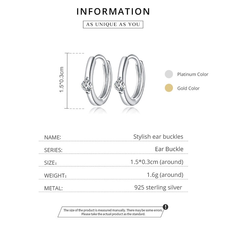 Victoria's Vogue Sunflower Silver Earrings for Women Gold Color 925 Sterling Silver 6mm Small Piercing Jewelry Diasy Flower SCE1057 Colorful Huggie Earrings for Women 6 Colors available 925 Sterling S