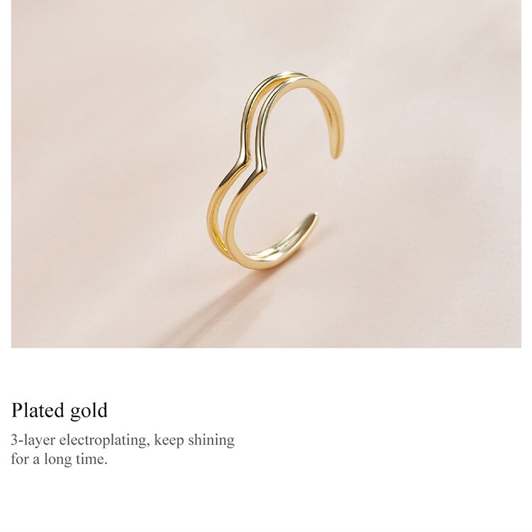 Victoria's Vogue Gold Vintage Double Square Crown Victoria Ring 925 Sterling Silver Adjustable Finger Ring for Women Simple Jewelry SCR713 Victoria's Vogue Gold Vintage Double Square Crown Victoria Ring 925 Sterling Silver Adjustable Finger Ring for Women Simple Jewelry SCR713