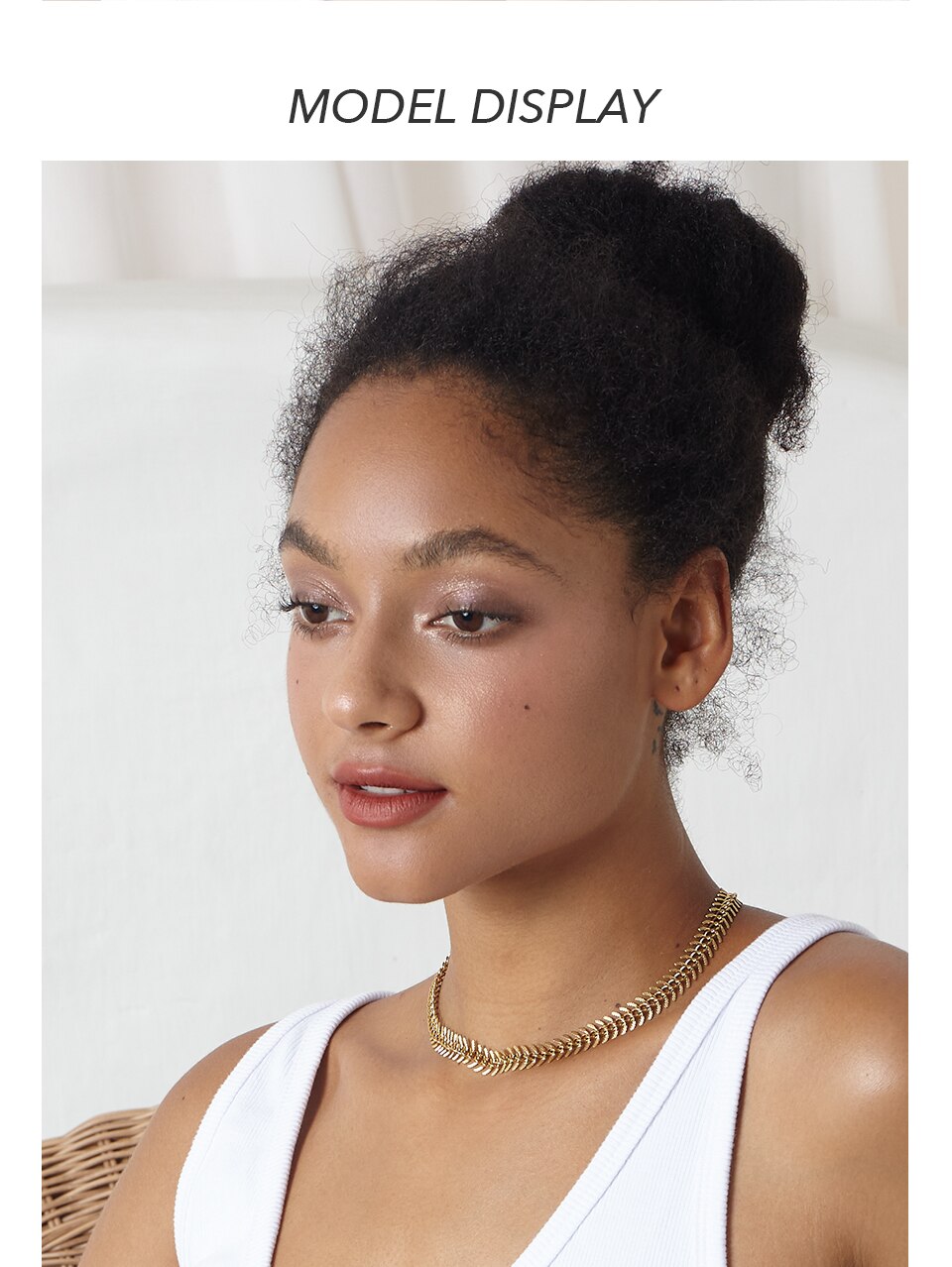 Victoria's Vogue Punk Fancy Chain Necklace Women Stainless Steel Gold Color Centipede Choker Necklace Party Fashion Jewelry 2020