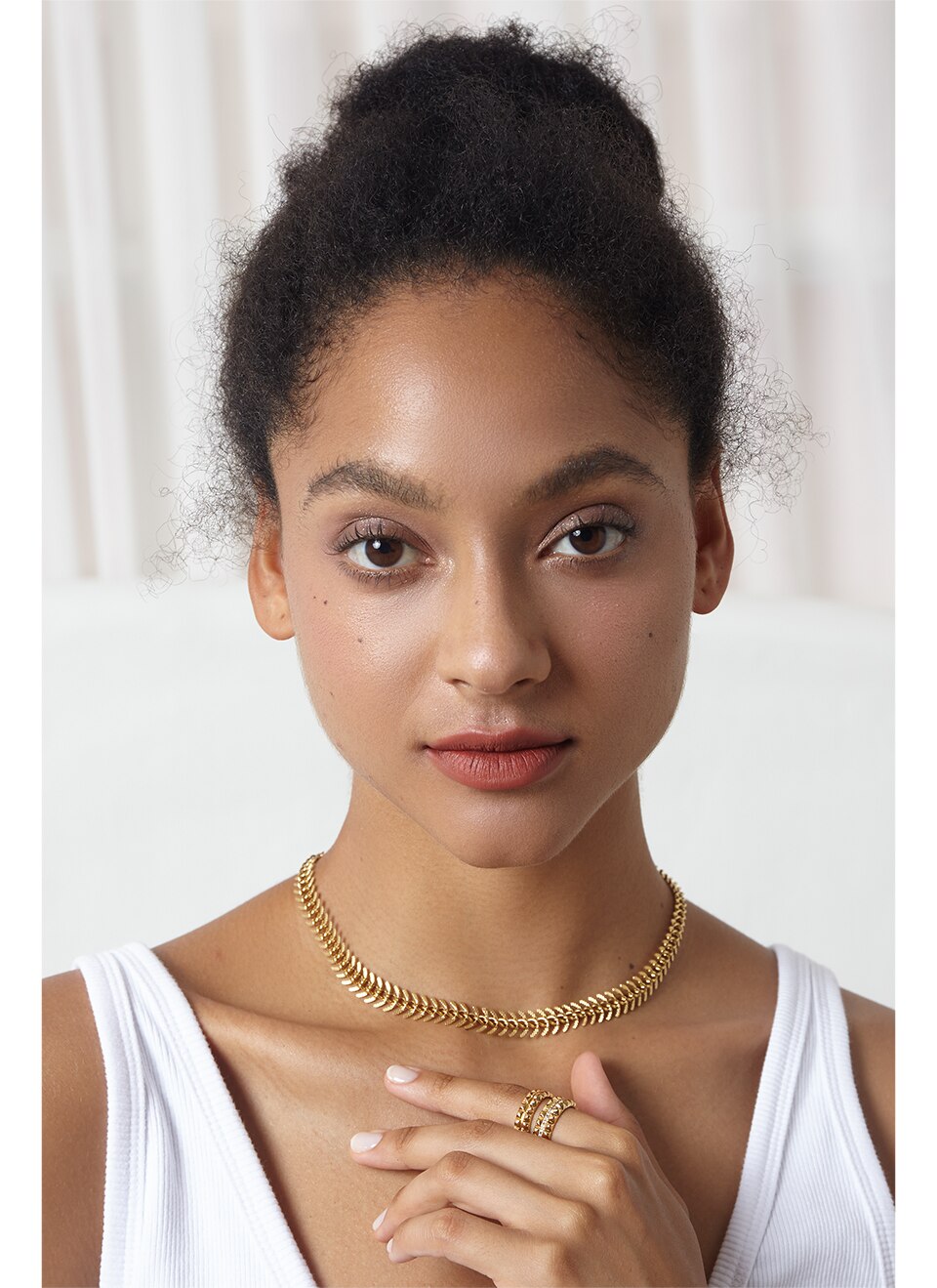 Victoria's Vogue Punk Fancy Chain Necklace Women Stainless Steel Gold Color Centipede Choker Necklace Party Fashion Jewelry 2020