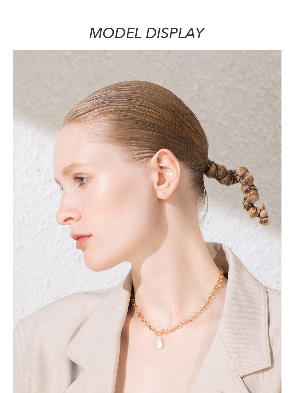 Victoria's Vogue Boho Conch Chain Necklace Women Gold Color Statement Natural Mother Of Pearl Necklaces Stainless Steel Jewelry