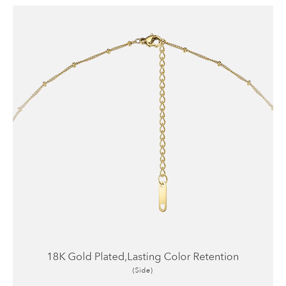 Victoria's Vogue Moon Necklace Women Gold Color Long Chain Statement Men Necklaces Stainless Steel Boho Jewelry 2020 Naszyjnik