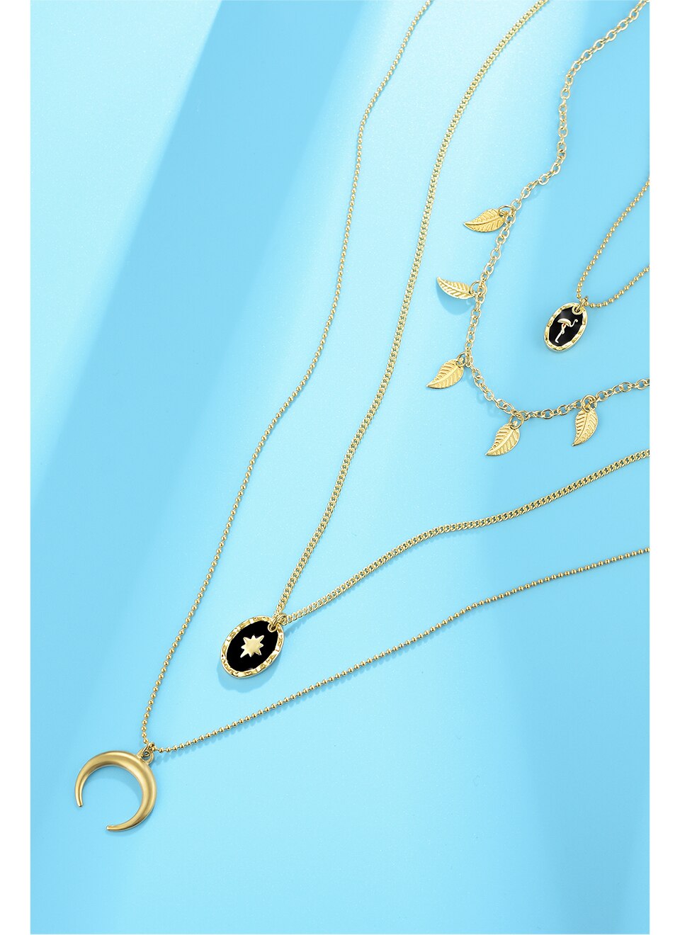 Victoria's Vogue Multi Layer Chain Necklace For Women Holiday Vintage Gold Color Long Bohemian Choker Necklaces Jewelry Gifts Victoria's Vogue Multi Layer Chain Necklace For Women Holiday Vintage Gold Color Long Bohemian Choker Necklaces Jewelry Gifts