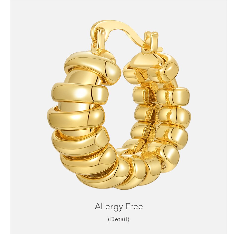 Victoria's Vogue Circle Set Hoop Earrings For Women Gold Color Loops Earring Friends Gift Fashion Jewelry Boucle Oreille Femme