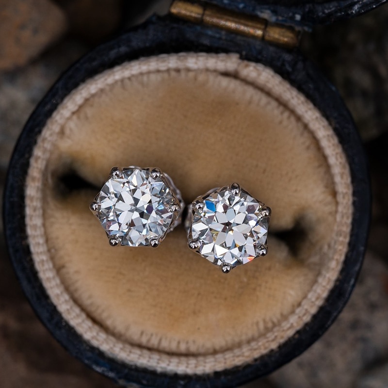 Victoria's Vogue Real 0.5-1 Carat D Color Moissanite Stud Earrings For Women Top Quality 100% 925 Sterling Silver Sparkling Wedding Jewelry Victoria's Vogue Real 0.5-1 Carat D Color Moissanite Stud Earrings For Women Top Quality 100% 925 Sterling Silver Sparkling Wedding Jewelry