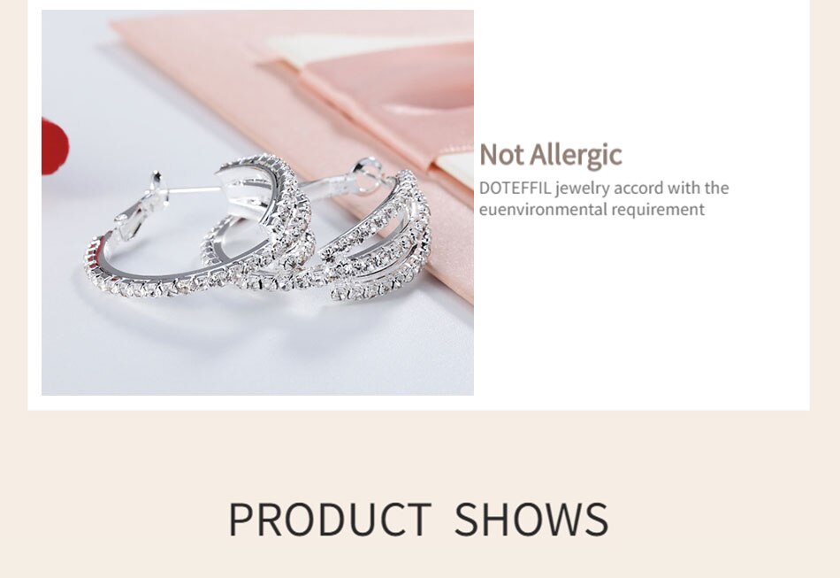 Victoria's Vogue 925 Sterling Silver Gold Black 31mm AAA Zircon Earrings Women Party Gift Fashion Wedding Engagement Charm Jewelry