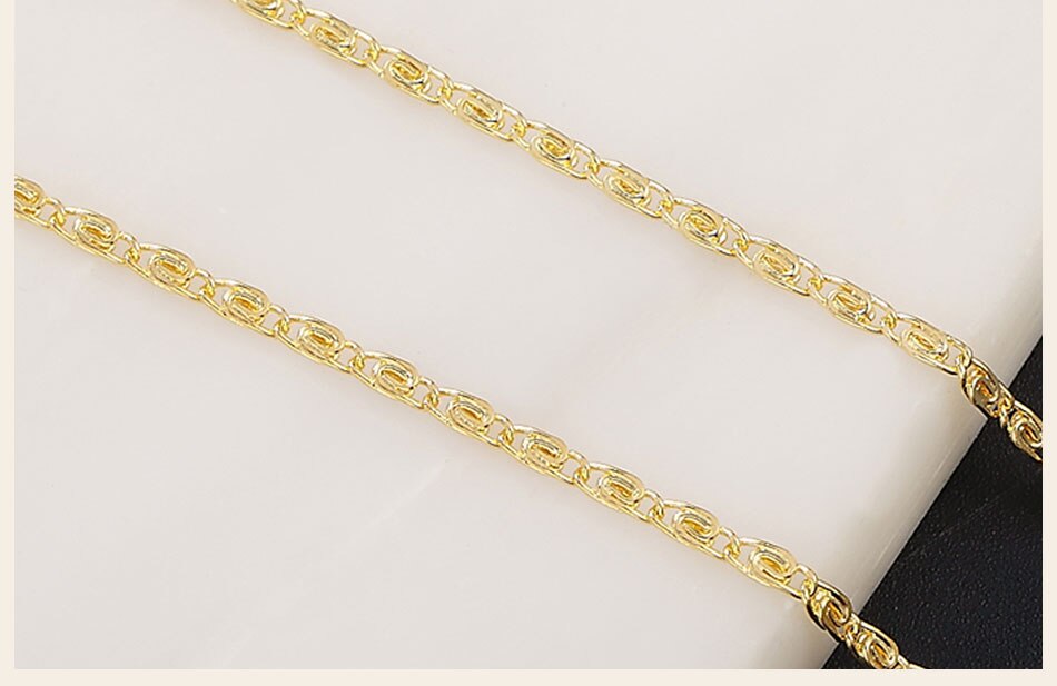 Victoria's Vogue 925 Sterling Silver 16/18/20/22/24 Inch Gold 2MM Chain Necklace For Women Man Fashion Wedding Gift Jewelry