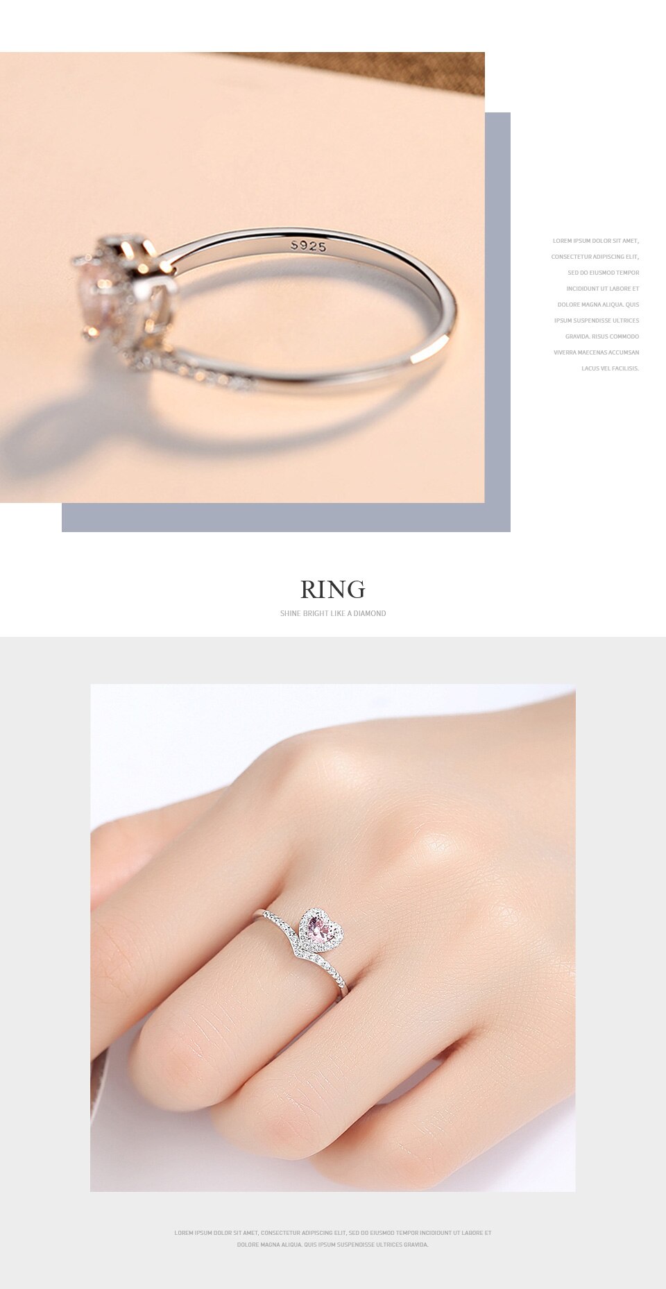 Victoria's Vogue New Big Heart Topaz Gemstone Rings for Women Engagement Wedding Fine Jewelry Aneis De Prata Bijoux Femme Love Gift