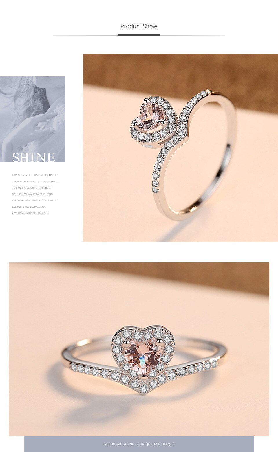 Victoria's Vogue New Big Heart Topaz Gemstone Rings for Women Engagement Wedding Fine Jewelry Aneis De Prata Bijoux Femme Love Gift