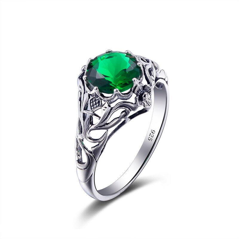 Victoria's Vogue Hot Sale Retro Crown Ring 925 Silver Jewelry Green CZ Stone Sterling Silver Rings Designer engagement ring alibaba-express Victoria's Vogue Hot Sale Retro Crown Ring 925 Silver Jewelry Green CZ Stone Sterling Silver Rings Designer engagement ring alibaba-express