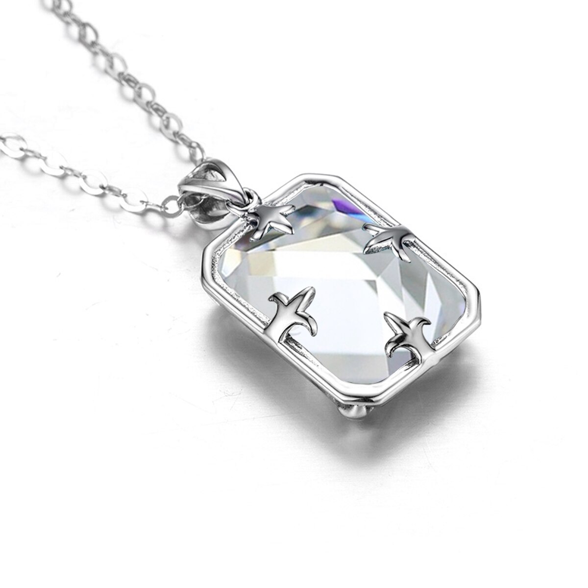 Victoria's Vogue Silver Pendant For Women Real 925 Sterling Silver Charming Diamond Necklace Pendants Cute Gift