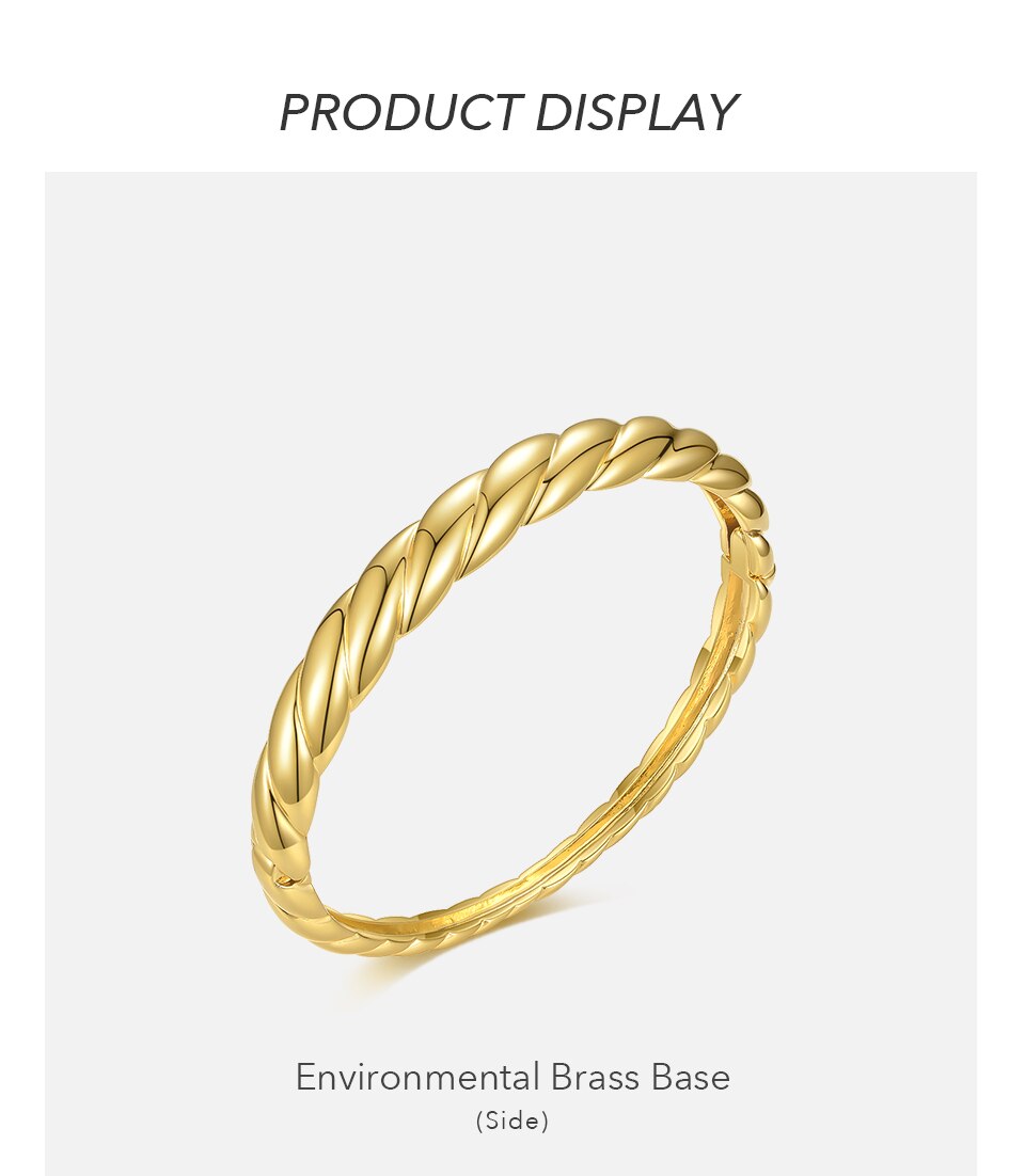 Victoria's Vogue Shiny Twist Bangles For Women Gold Color Elegant Bracelets Femme 2020 Fashion Jewelry Christmas Pulseras Mujer