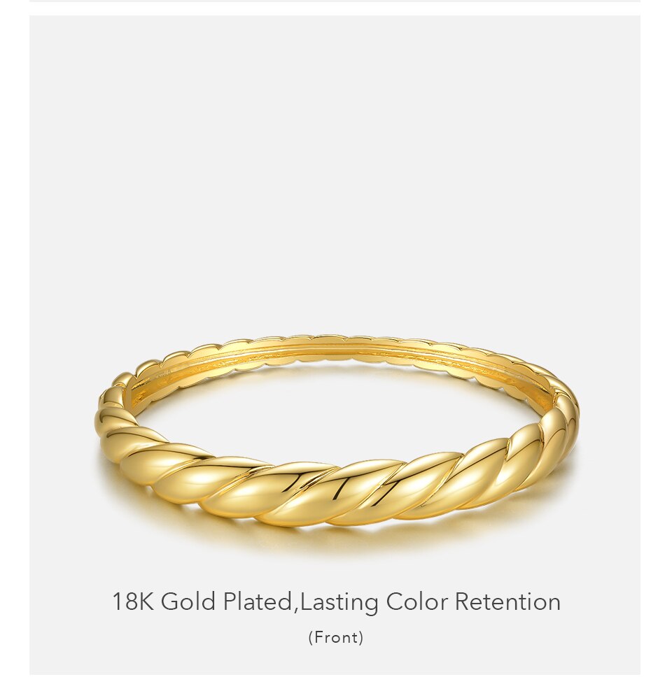 Victoria's Vogue Shiny Twist Bangles For Women Gold Color Elegant Bracelets Femme 2020 Fashion Jewelry Christmas Pulseras Mujer