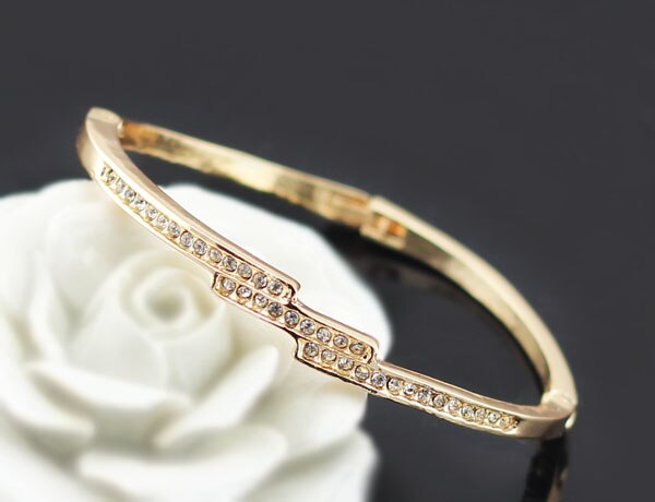 Victoria's Vogue rhinestones Golden color Cuff Bangles bracelets fahsion jewelry dropshipping queen charms women girl hot gift golden Victoria's Vogue rhinestones Golden color Cuff Bangles bracelets fahsion jewelry dropshipping queen charms women girl hot gift golden