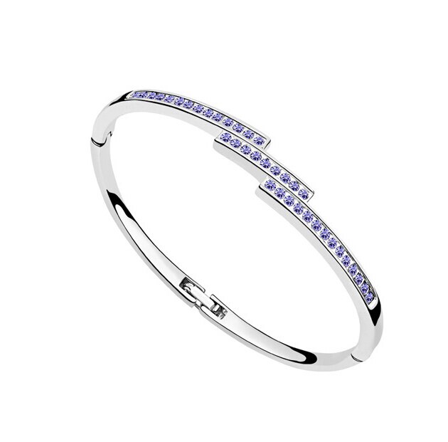 Victoria's Vogue rhinestones Golden color Cuff Bangles bracelets fahsion jewelry dropshipping queen charms women girl hot gift golden