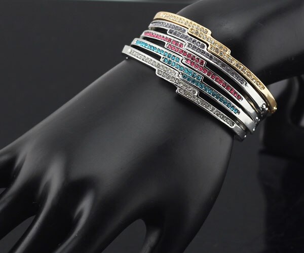 Victoria's Vogue rhinestones Golden color Cuff Bangles bracelets fahsion jewelry dropshipping queen charms women girl hot gift golden Victoria's Vogue rhinestones Golden color Cuff Bangles bracelets fahsion jewelry dropshipping queen charms women girl hot gift golden