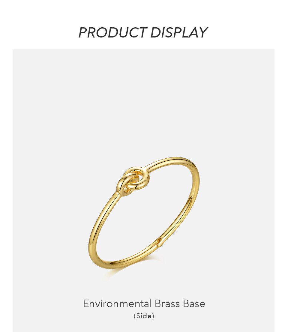 Victoria's Vogue Interlock Bangles For Women Gold Color Fashion Jewelry 2020 Minimalist Circle Bracelets Femme Gifts Pulseras