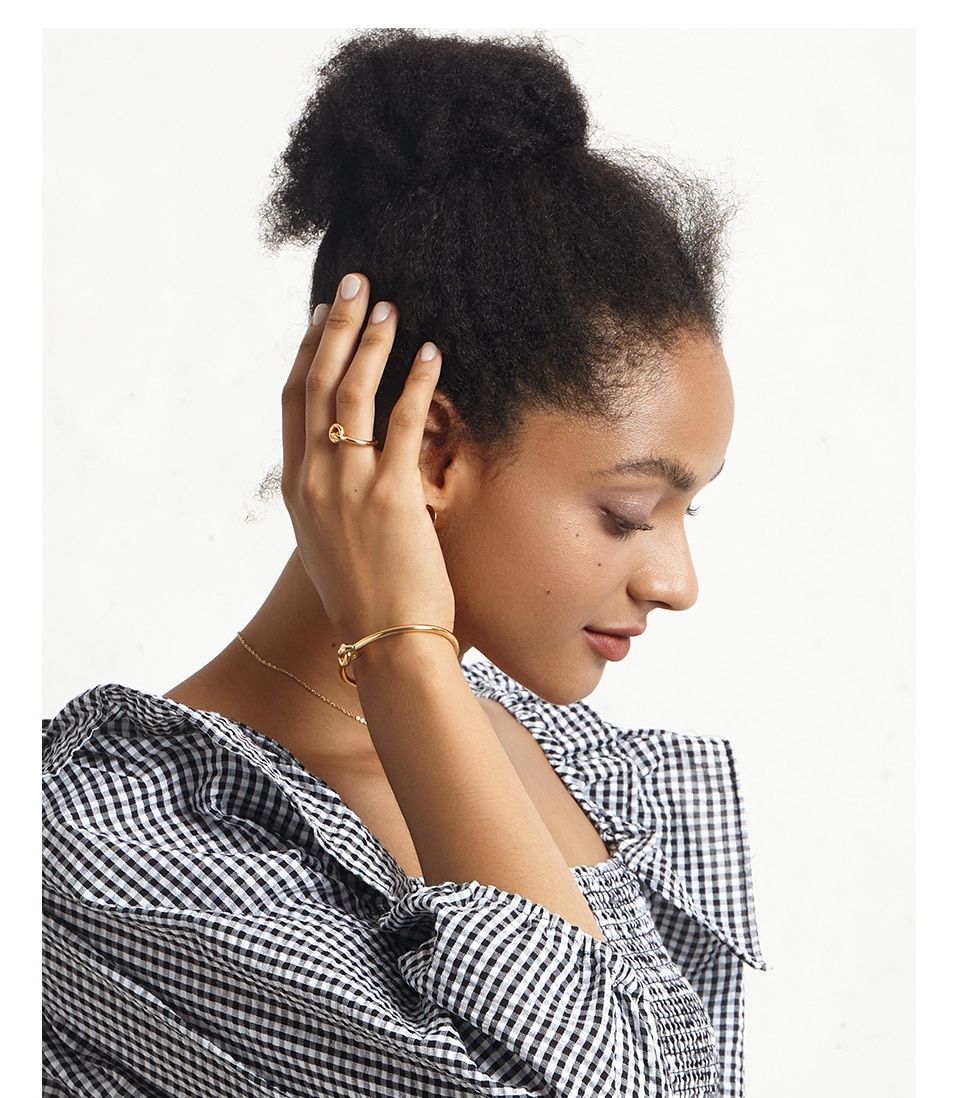 Victoria's Vogue Interlock Bangles For Women Gold Color Fashion Jewelry 2020 Minimalist Circle Bracelets Femme Gifts Pulseras