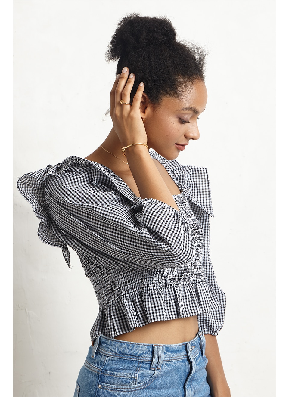 Victoria's Vogue Interlock Bangles For Women Gold Color Fashion Jewelry 2020 Minimalist Circle Bracelets Femme Gifts Pulseras