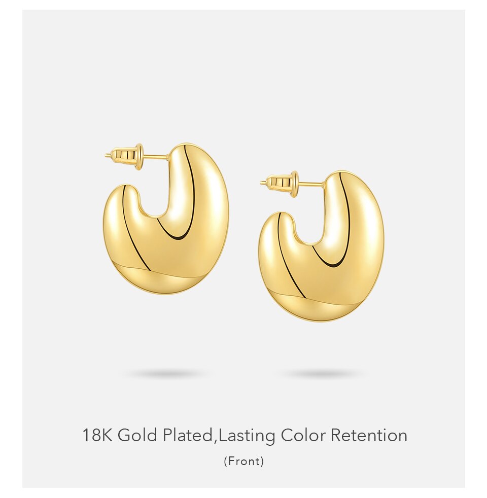 Victoria's Vogue Irregular Stud Earring For Women Gold Color Earings 2021 Stainless Steel Holiday Fashion Jewelry Pendientes