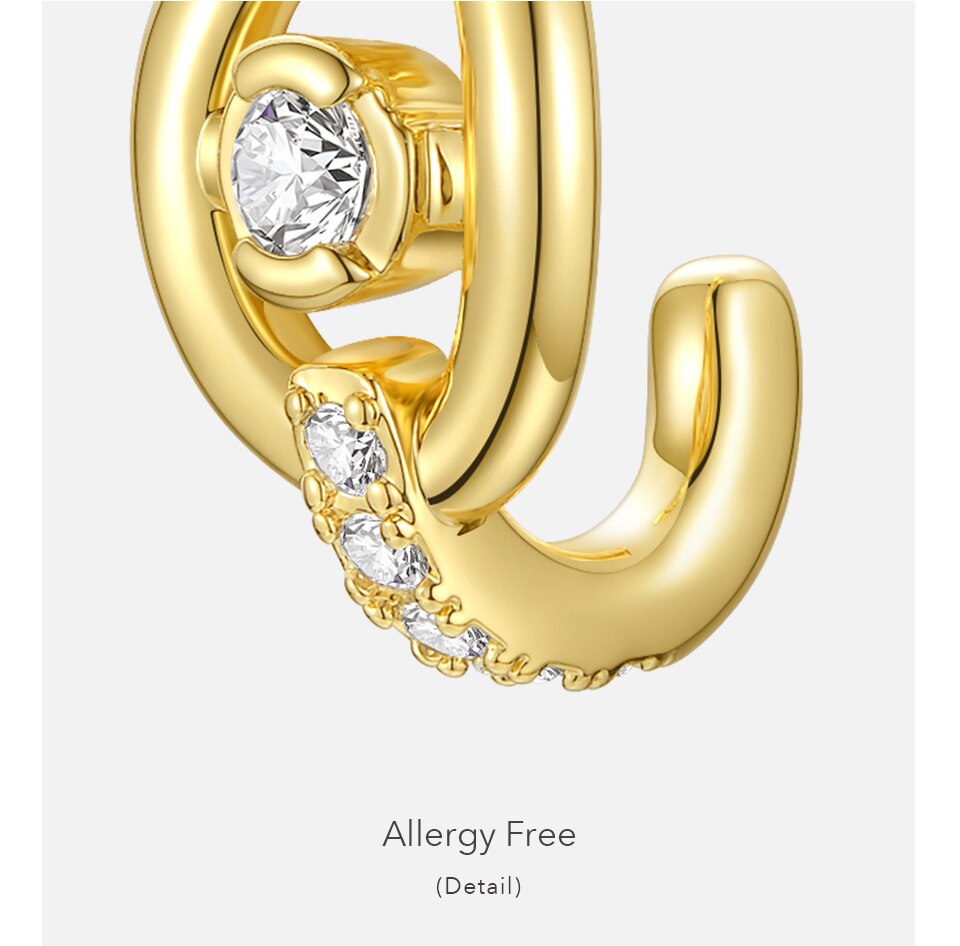 Victoria's Vogue Eye Crystal Ear Cuff Clip On Earrings For Women 8 shaped Earings Gold Color Fashion Jewelry 2020 Kolczyki Party