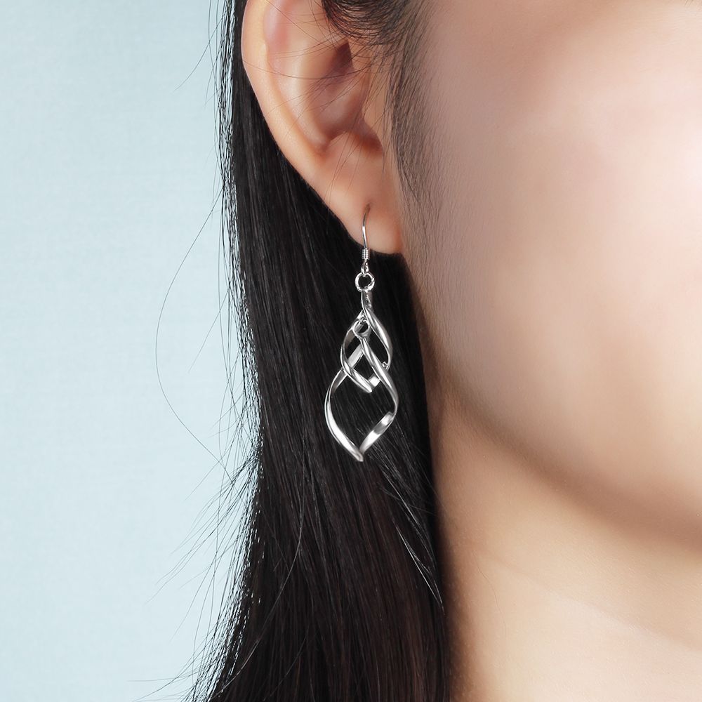 Victoria's Vogue 925 Sterling Silver Twisted Tassel Drop Earrings for Women Double Layers Dangle Earrings Trendy Fine Jewelry Gift Victoria's Vogue 925 Sterling Silver Twisted Tassel Drop Earrings for Women Double Layers Dangle Earrings Trendy Fine Jewelry Gift