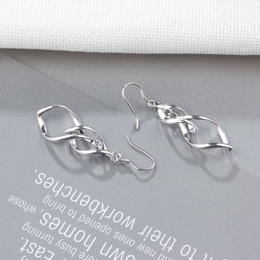 Victoria's Vogue 925 Sterling Silver Twisted Tassel Drop Earrings for Women Double Layers Dangle Earrings Trendy Fine Jewelry Gift Victoria's Vogue 925 Sterling Silver Twisted Tassel Drop Earrings for Women Double Layers Dangle Earrings Trendy Fine Jewelry Gift