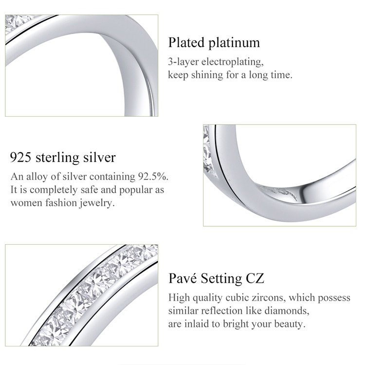 Victoria's Vogue Genuine 925 Sterling Silver AAA Zirconia Finger Rings for Women Wedding Band Engagement Statement Jewelry Anel Victoria's Vogue Genuine 925 Sterling Silver AAA Zirconia Finger Rings for Women Wedding Band Engagement Statement Jewelry Anel