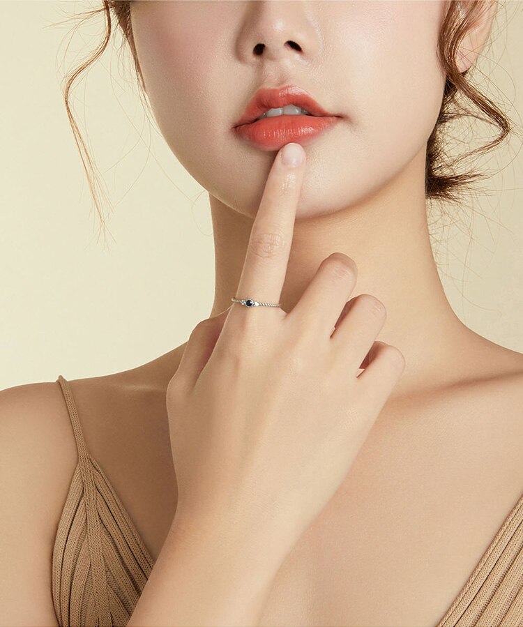 Victoria's Vogue Blue Zircon Finger Rings for Women 925 Sterling Silver Retro Engagement Wedding Jewelry Fashion Accessories Victoria's Vogue Blue Zircon Finger Rings for Women 925 Sterling Silver Retro Engagement Wedding Jewelry Fashion Accessories