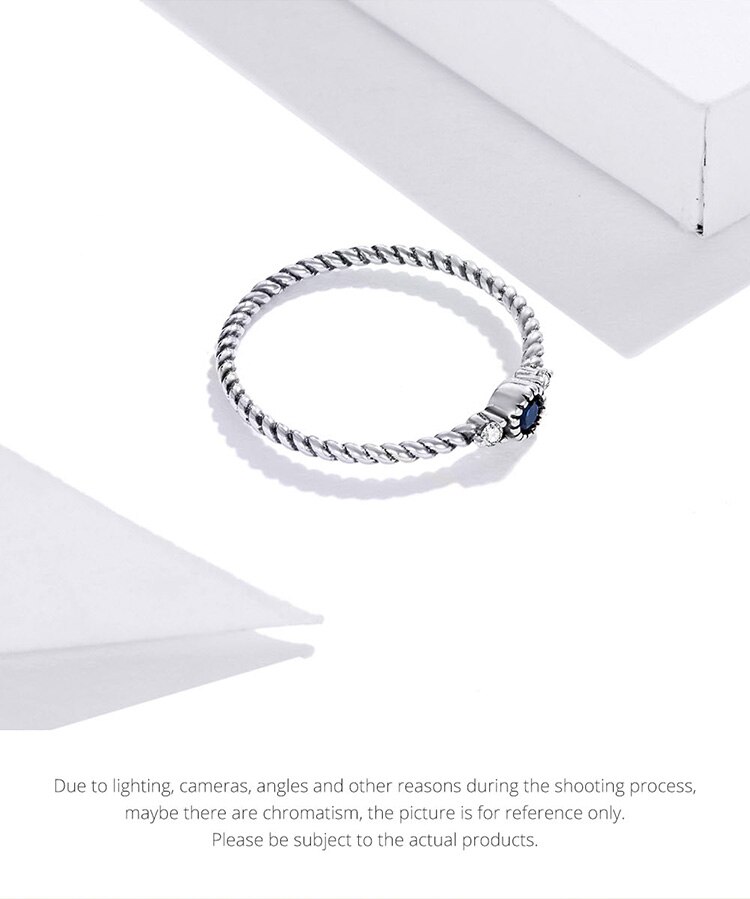 Victoria's Vogue Blue Zircon Finger Rings for Women 925 Sterling Silver Retro Engagement Wedding Jewelry Fashion Accessories Victoria's Vogue Blue Zircon Finger Rings for Women 925 Sterling Silver Retro Engagement Wedding Jewelry Fashion Accessories
