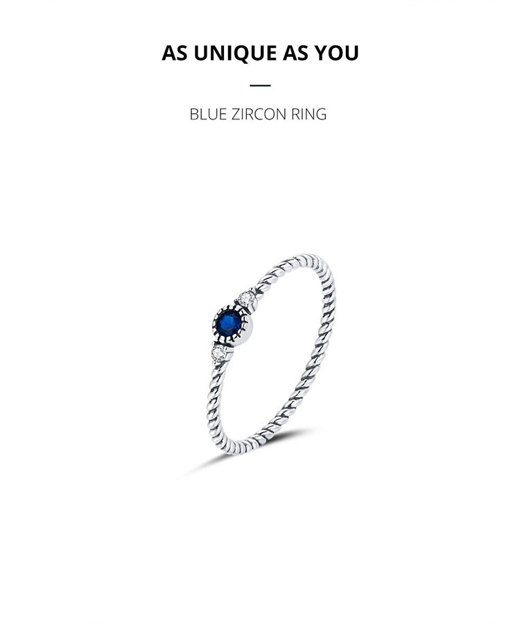 Victoria's Vogue Blue Zircon Finger Rings for Women 925 Sterling Silver Retro Engagement Wedding Jewelry Fashion Accessories Victoria's Vogue Blue Zircon Finger Rings for Women 925 Sterling Silver Retro Engagement Wedding Jewelry Fashion Accessories