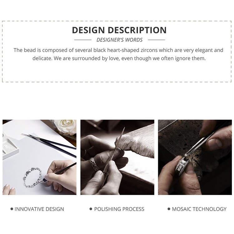 Victoria's Vogue Genuine 925 Sterling Silver Stackable Ring Heart Black CZ Finger Rings for Women Wedding Anniversary Jewelry Anel Victoria's Vogue Genuine 925 Sterling Silver Stackable Ring Heart Black CZ Finger Rings for Women Wedding Anniversary Jewelry Anel