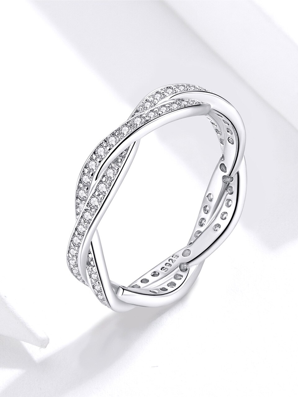 Victoria's Vogue Trendy Classic Silver Ring Minimalist Simple Love Forever Heart Circle Ring Female Fine Jewelry Original Design