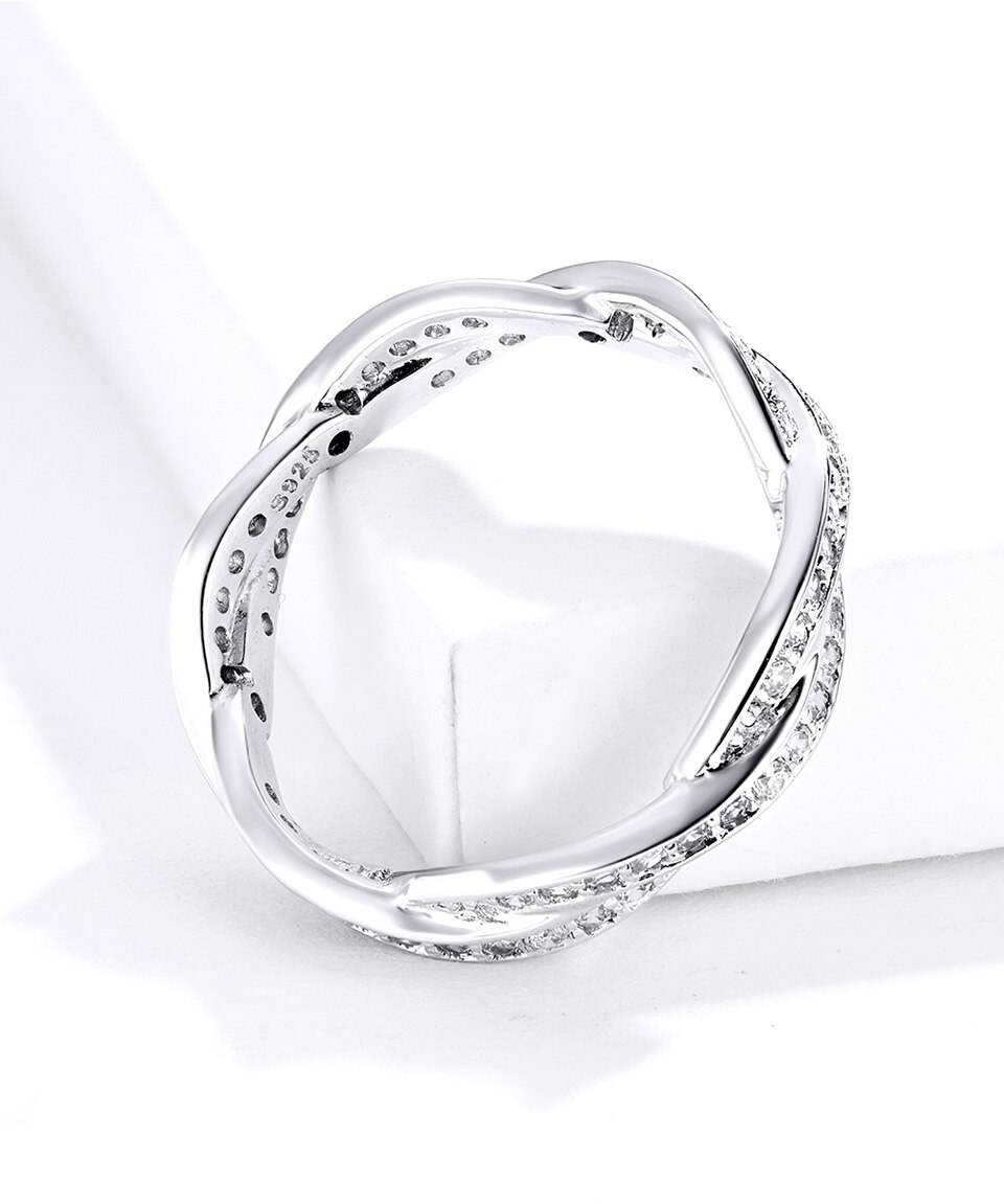 Victoria's Vogue Trendy Classic Silver Ring Minimalist Simple Love Forever Heart Circle Ring Female Fine Jewelry Original Design