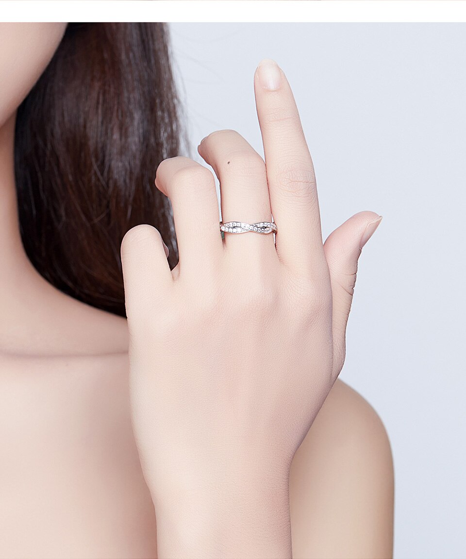 Victoria's Vogue Trendy Classic Silver Ring Minimalist Simple Love Forever Heart Circle Ring Female Fine Jewelry Original Design