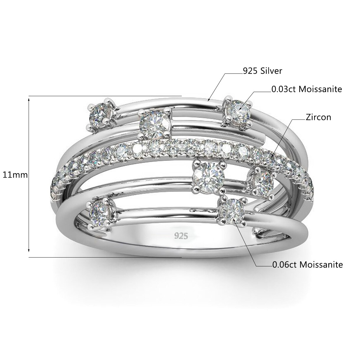 Victoria's Vogue 100% Real Moissanite Rings For Women Real 925 Sterling Siver Gemstones Wedding Ring Handmade Elegant Fine Jewelry Unique