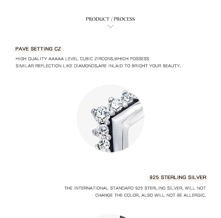 Victoria's Vogue Hot 100% 925 Sterling Silver Sparkling Stackable Finger Rings For Women Fashion Original Christmas Gift Jewelry Victoria's Vogue Hot 100% 925 Sterling Silver Sparkling Stackable Finger Rings For Women Fashion Original Christmas Gift Jewelry