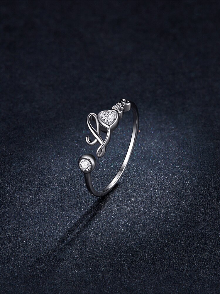 Victoria's Vogue 925 Sterling Silver Love Ring Open Adjustable Finger Rings for Women Fine Wedding finger ring Jewelry 2020 New Victoria's Vogue 925 Sterling Silver Love Ring Open Adjustable Finger Rings for Women Fine Wedding finger ring Jewelry 2020 New