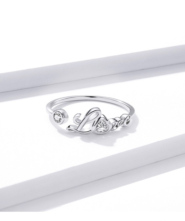 Victoria's Vogue 925 Sterling Silver Love Ring Open Adjustable Finger Rings for Women Fine Wedding finger ring Jewelry 2020 New Victoria's Vogue 925 Sterling Silver Love Ring Open Adjustable Finger Rings for Women Fine Wedding finger ring Jewelry 2020 New