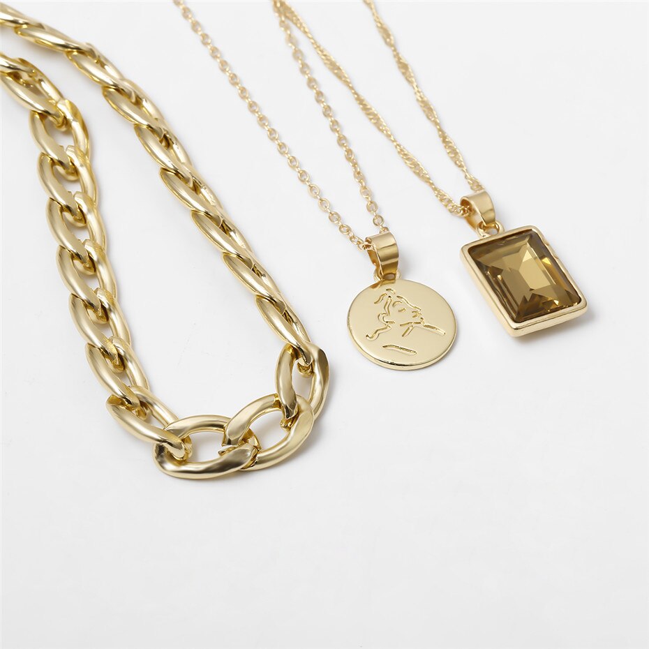 Victoria's Vogue Punk Multi Layered Pearl Choker Necklace Collar Statement Virgin Mary Coin Crystal Pendant Necklace Women Jewelry Victoria's Vogue Punk Multi Layered Pearl Choker Necklace Collar Statement Virgin Mary Coin Crystal Pendant Necklace Women Jewelry