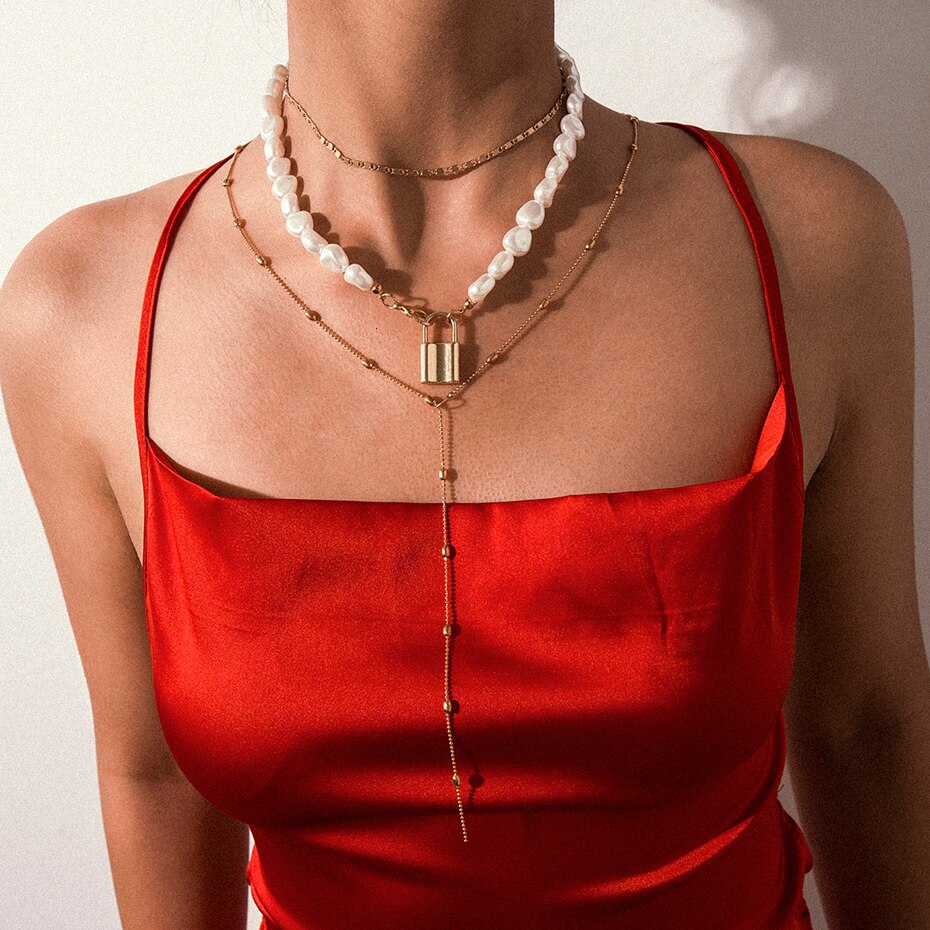 Victoria's Vogue Punk Multi Layered Pearl Choker Necklace Collar Statement Virgin Mary Coin Crystal Pendant Necklace Women Jewelry Victoria's Vogue Punk Multi Layered Pearl Choker Necklace Collar Statement Virgin Mary Coin Crystal Pendant Necklace Women Jewelry