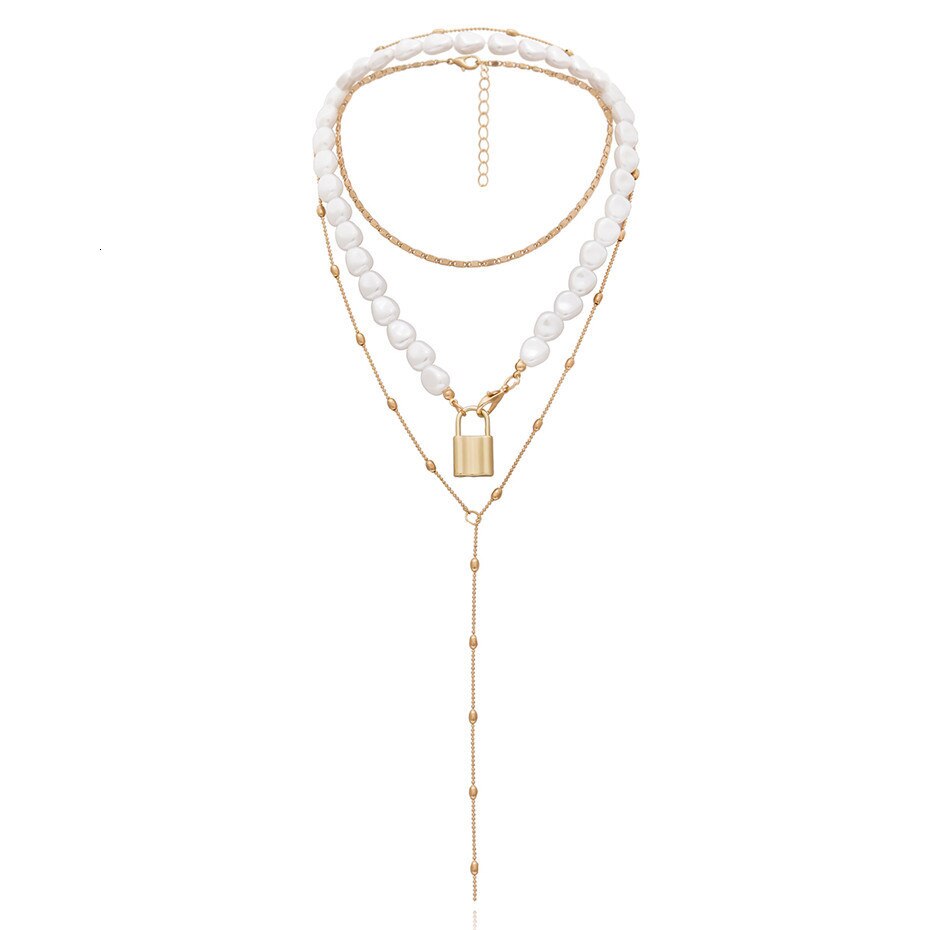 Victoria's Vogue Punk Multi Layered Pearl Choker Necklace Collar Statement Virgin Mary Coin Crystal Pendant Necklace Women Jewelry Victoria's Vogue Punk Multi Layered Pearl Choker Necklace Collar Statement Virgin Mary Coin Crystal Pendant Necklace Women Jewelry